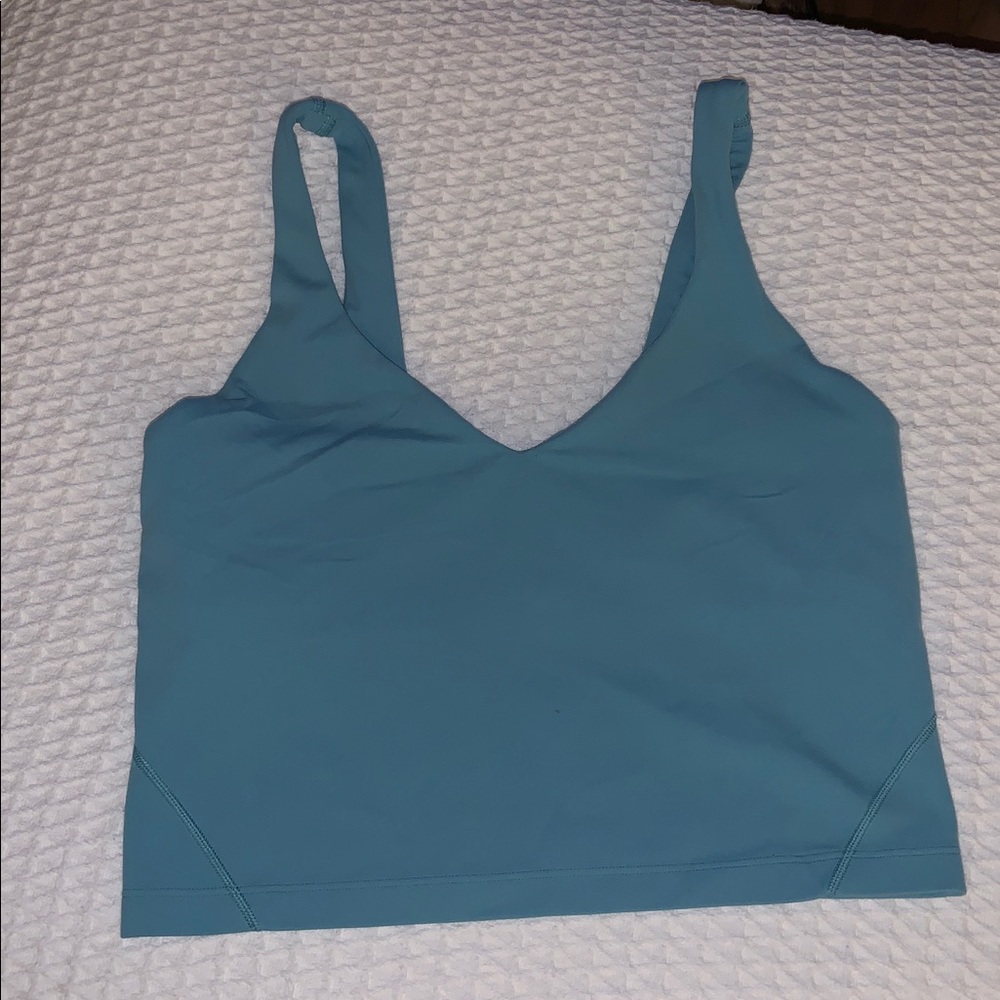 Lululemon Align Forest Green Tank Top Sports Bra E25006